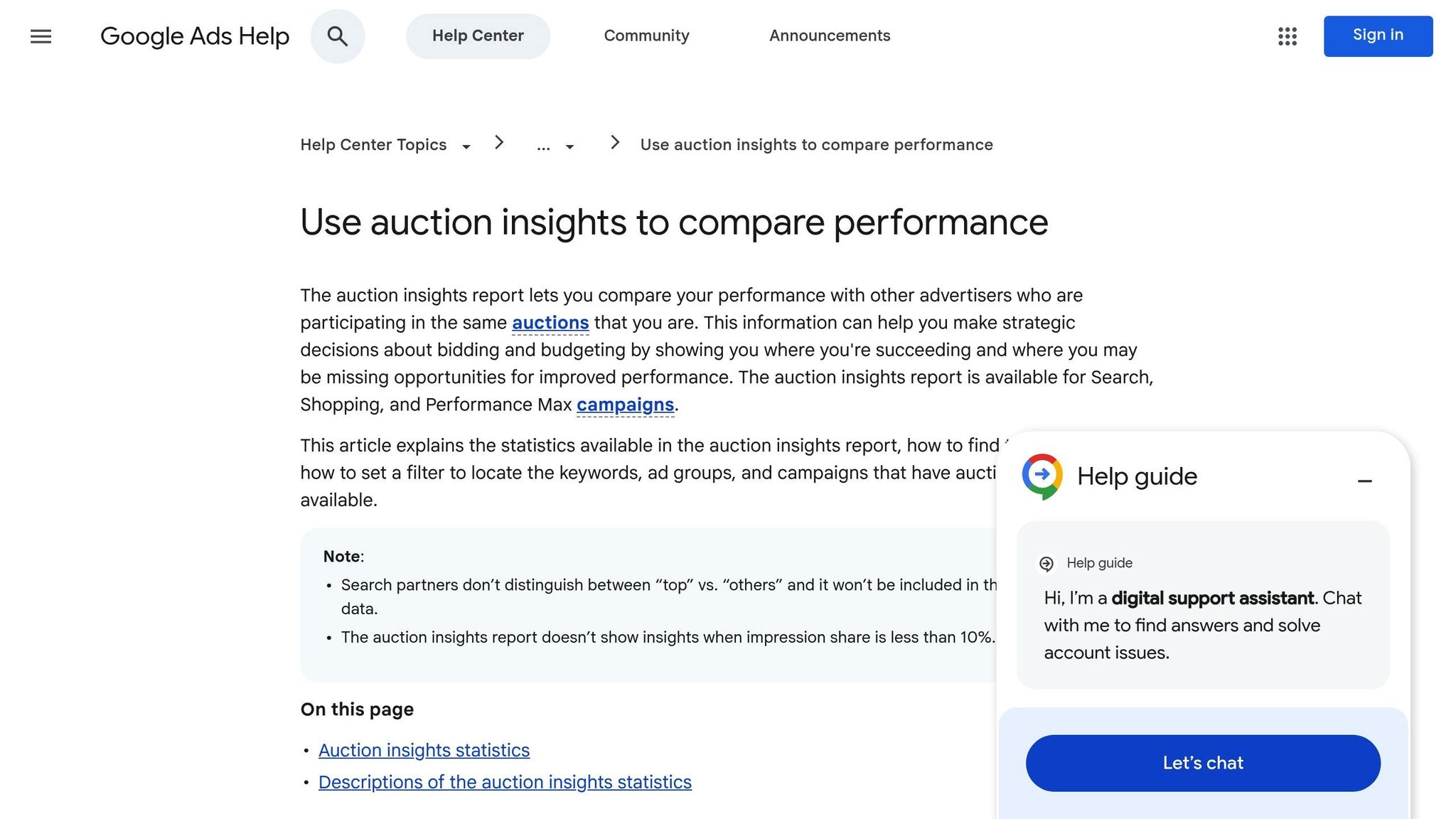 Auction Insights