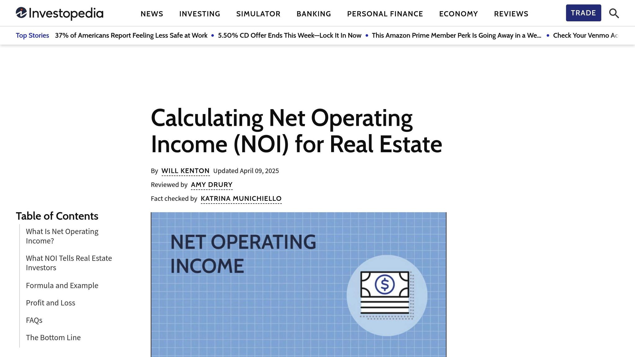 Net Operating Income