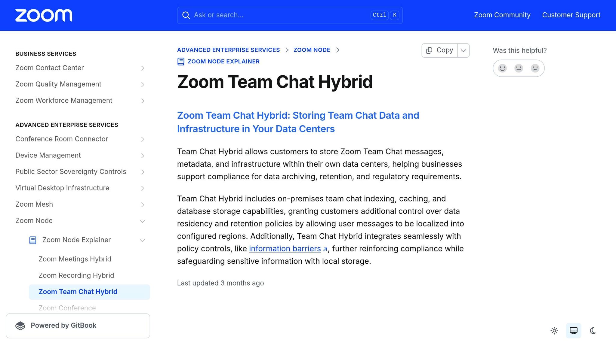 Zoom Team Chat Hybrid