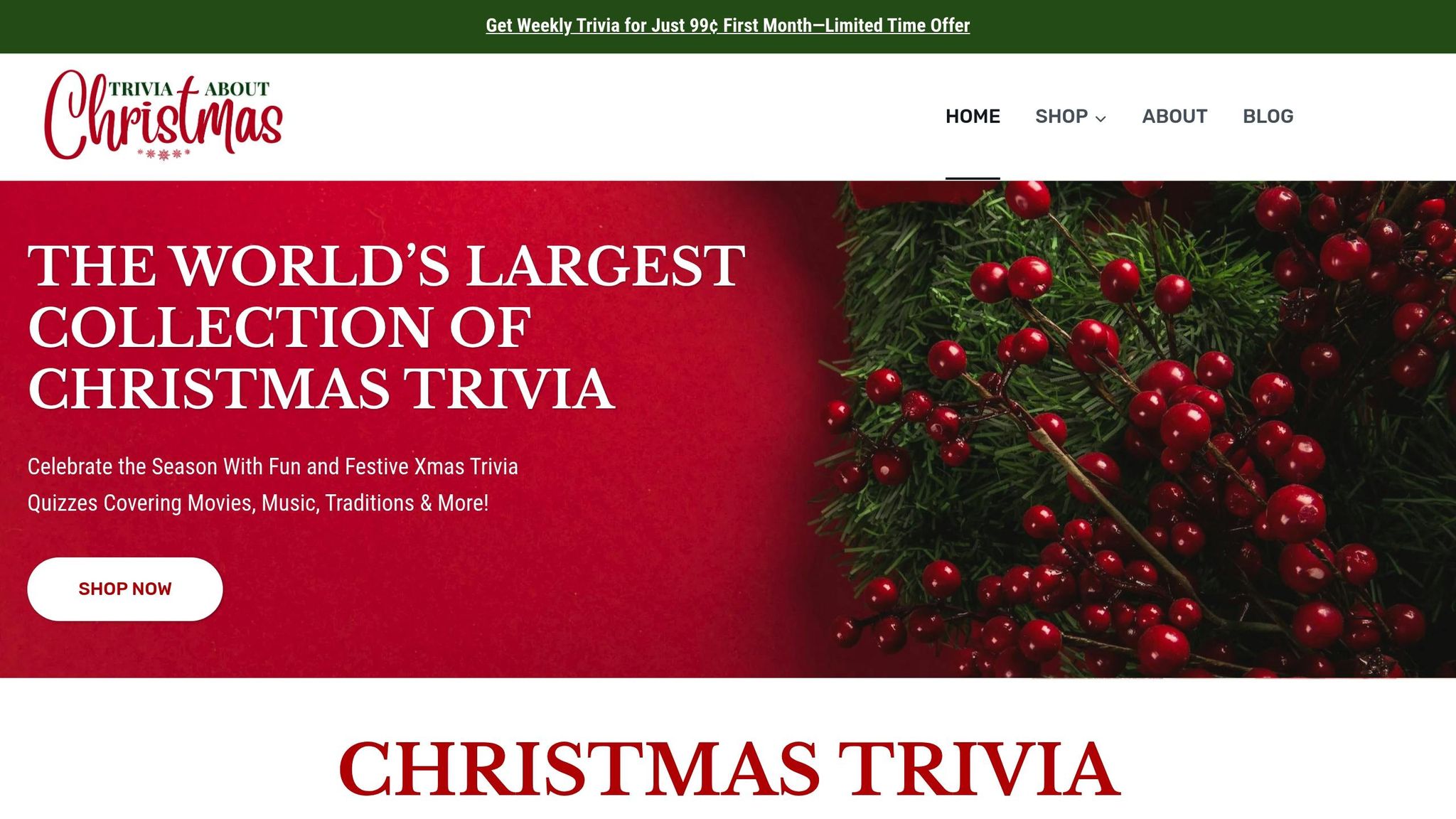 Trivia About Christmas