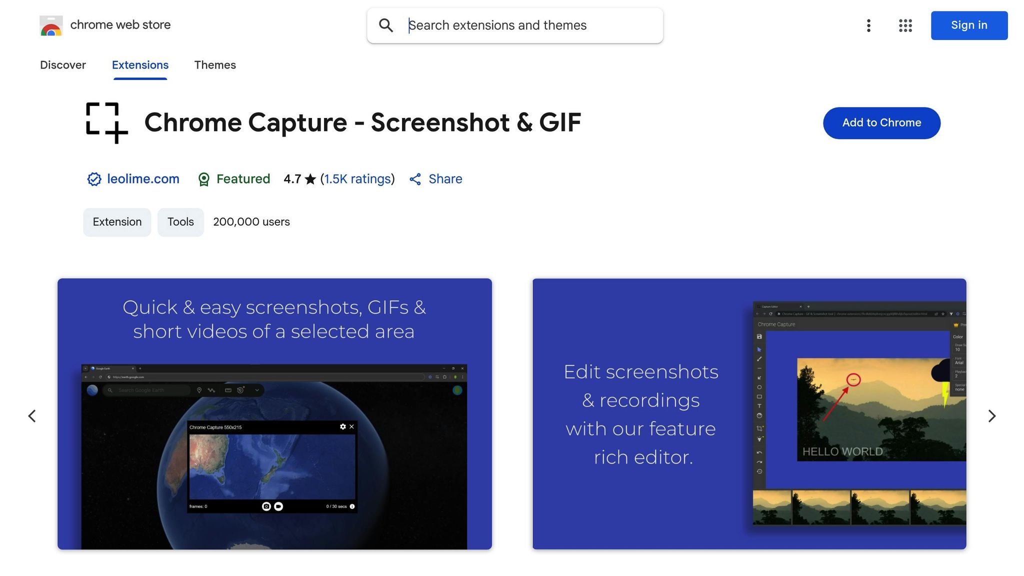Chrome Capture