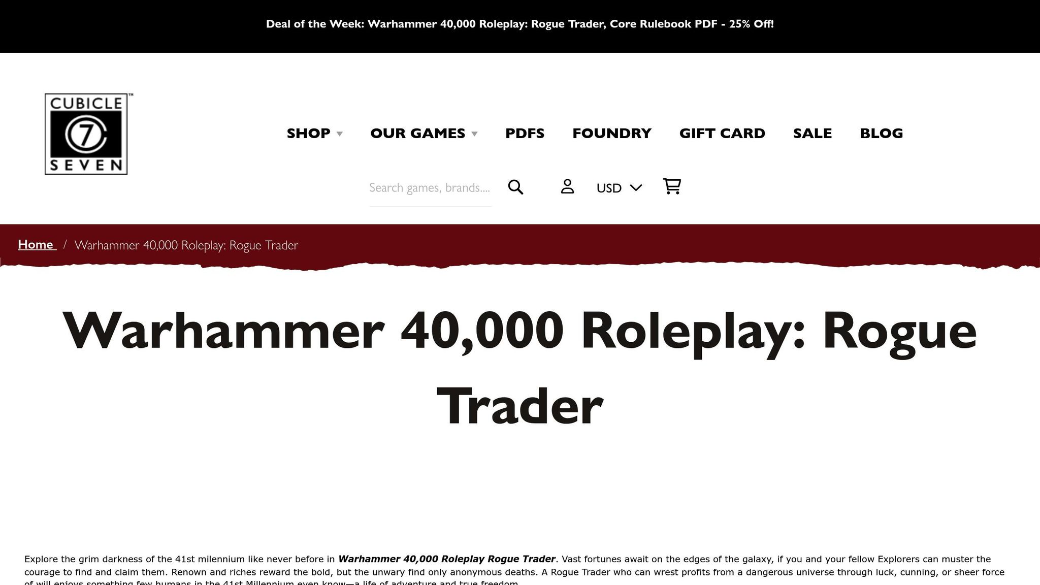 Warhammer 40k: Rogue Trader