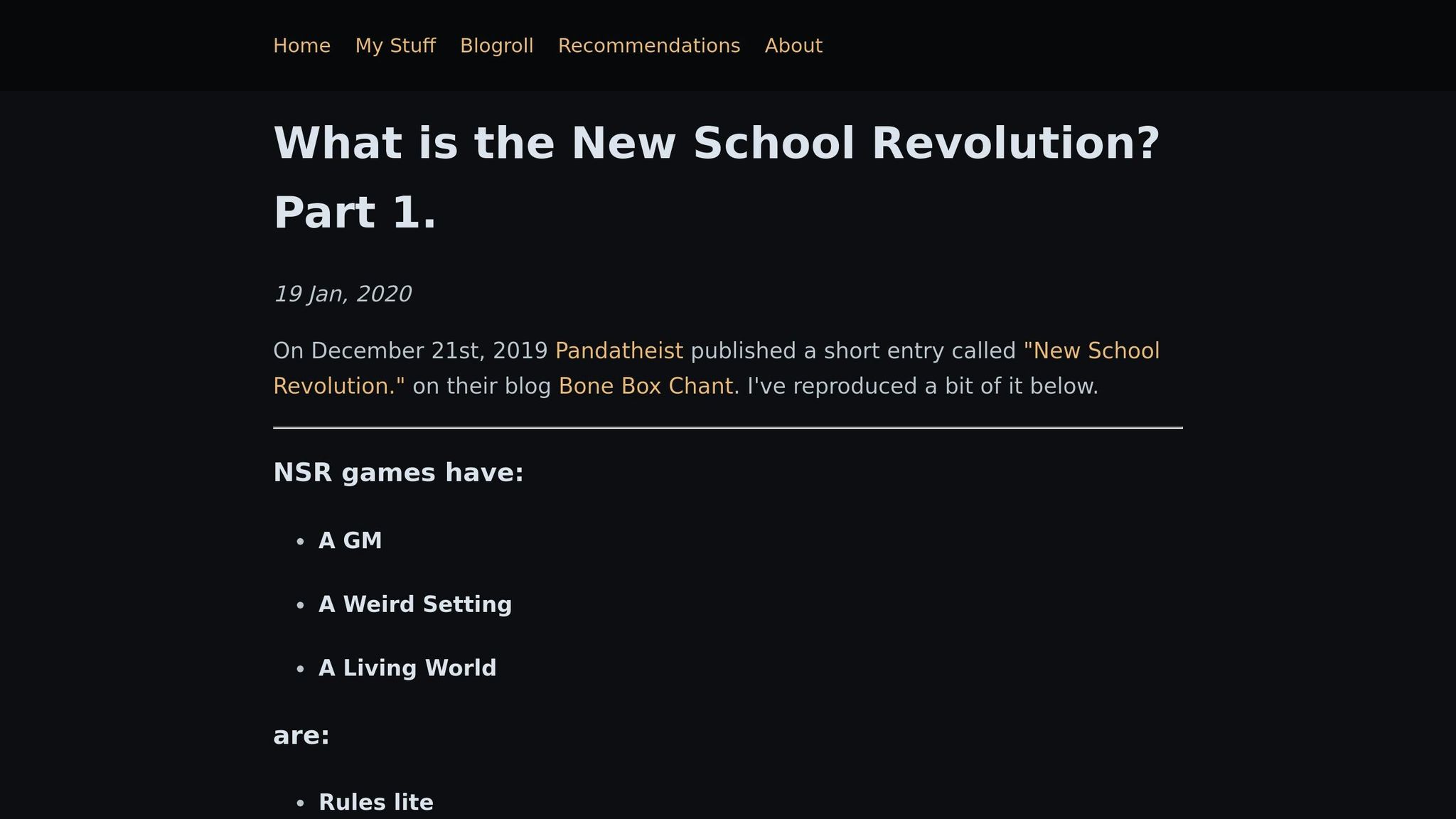 New School Revolution