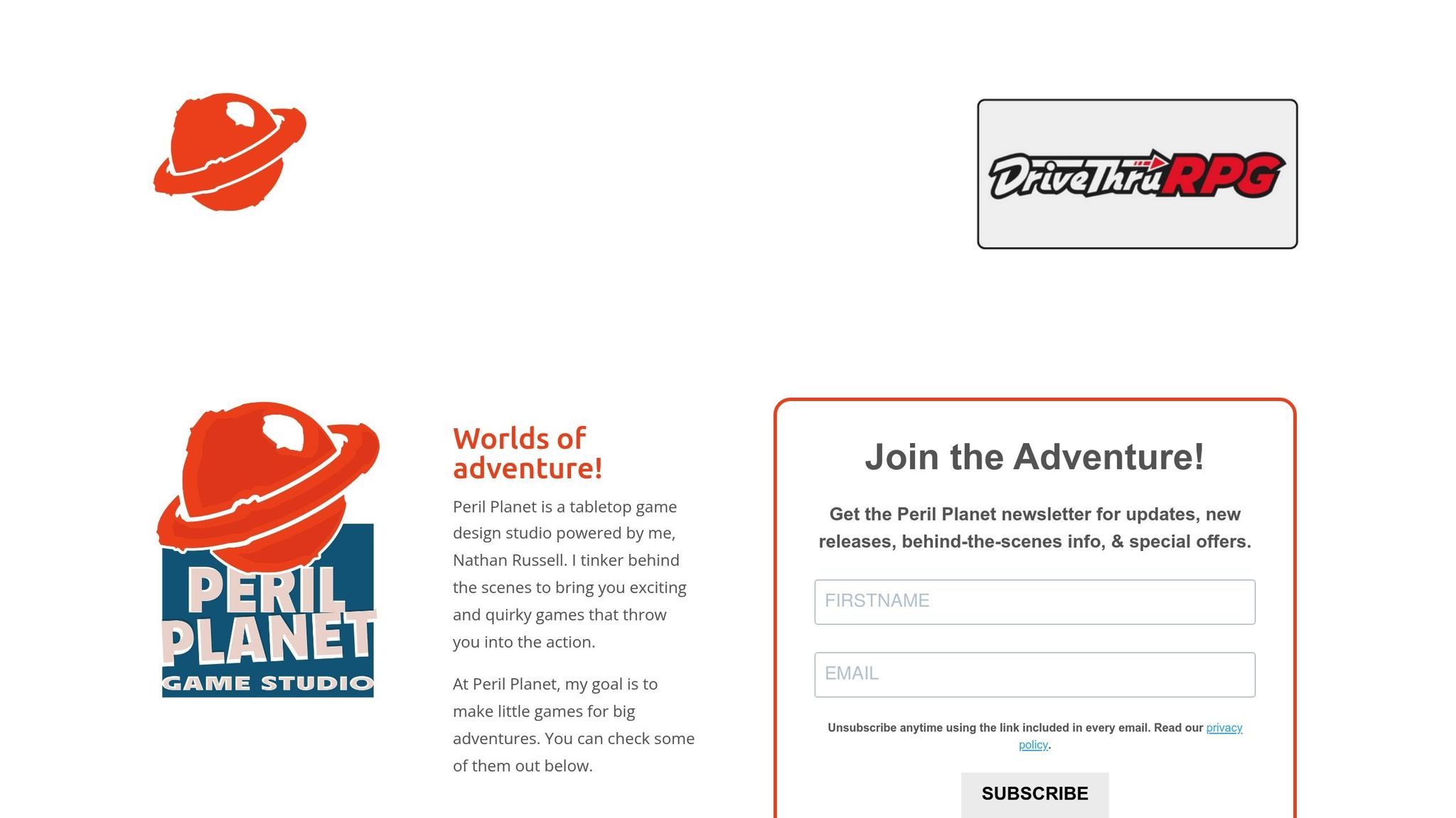 Peril Planet Games