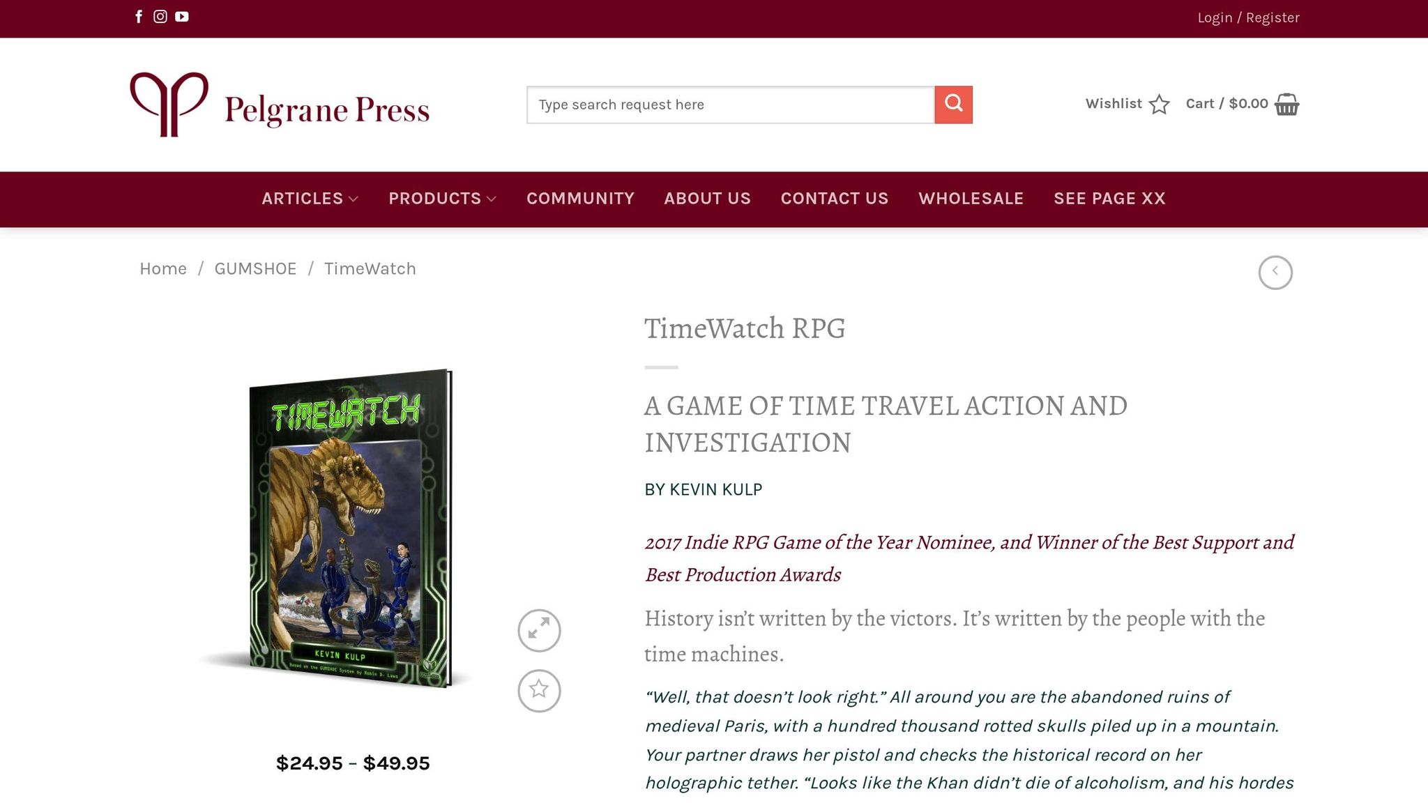 TimeWatch RPG