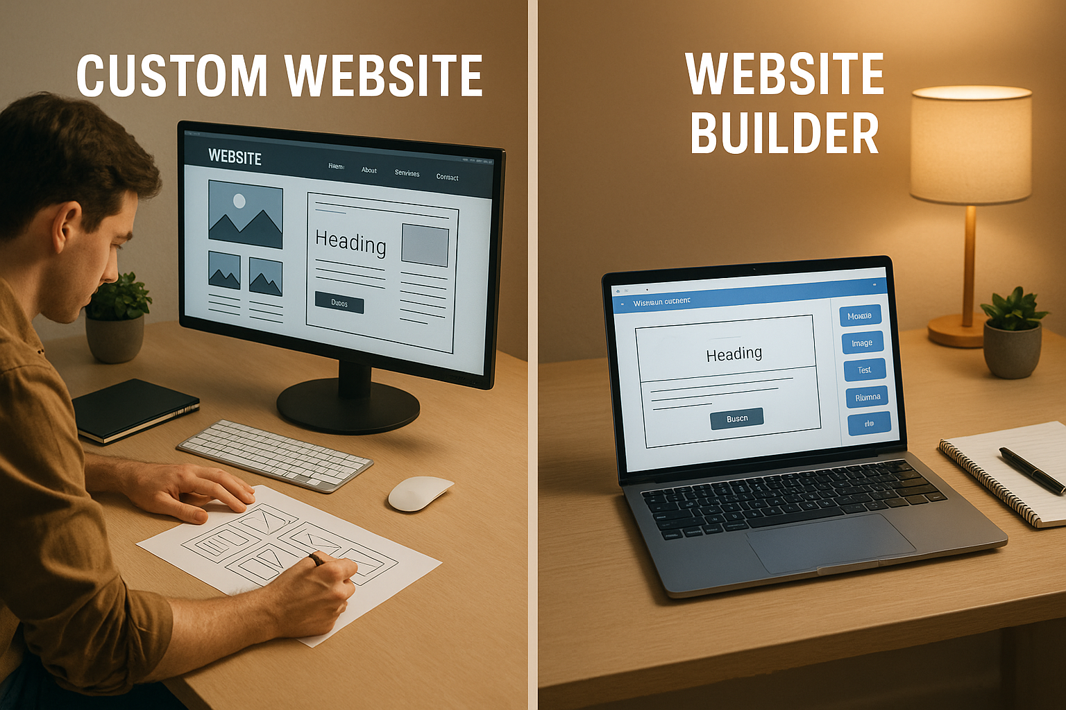 Custom Website vs Website Builder: Pros and Cons