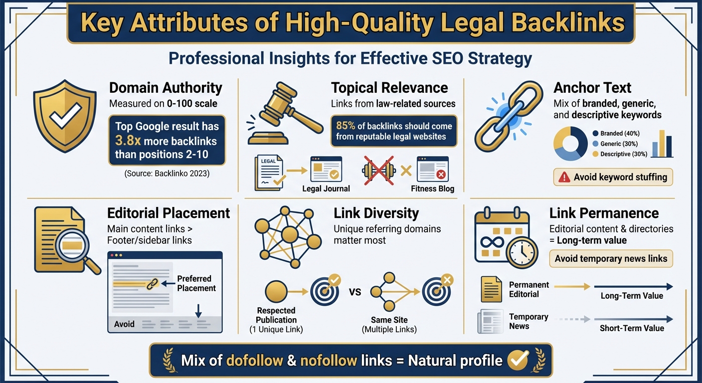 Key Attributes of High-Quality Legal Backlinks