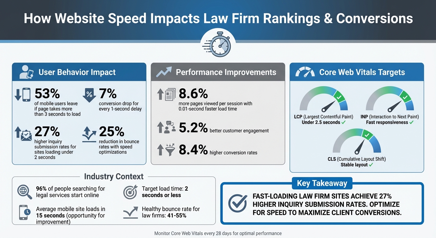 How Website Speed Impacts Law Firm Rankings and Conversions