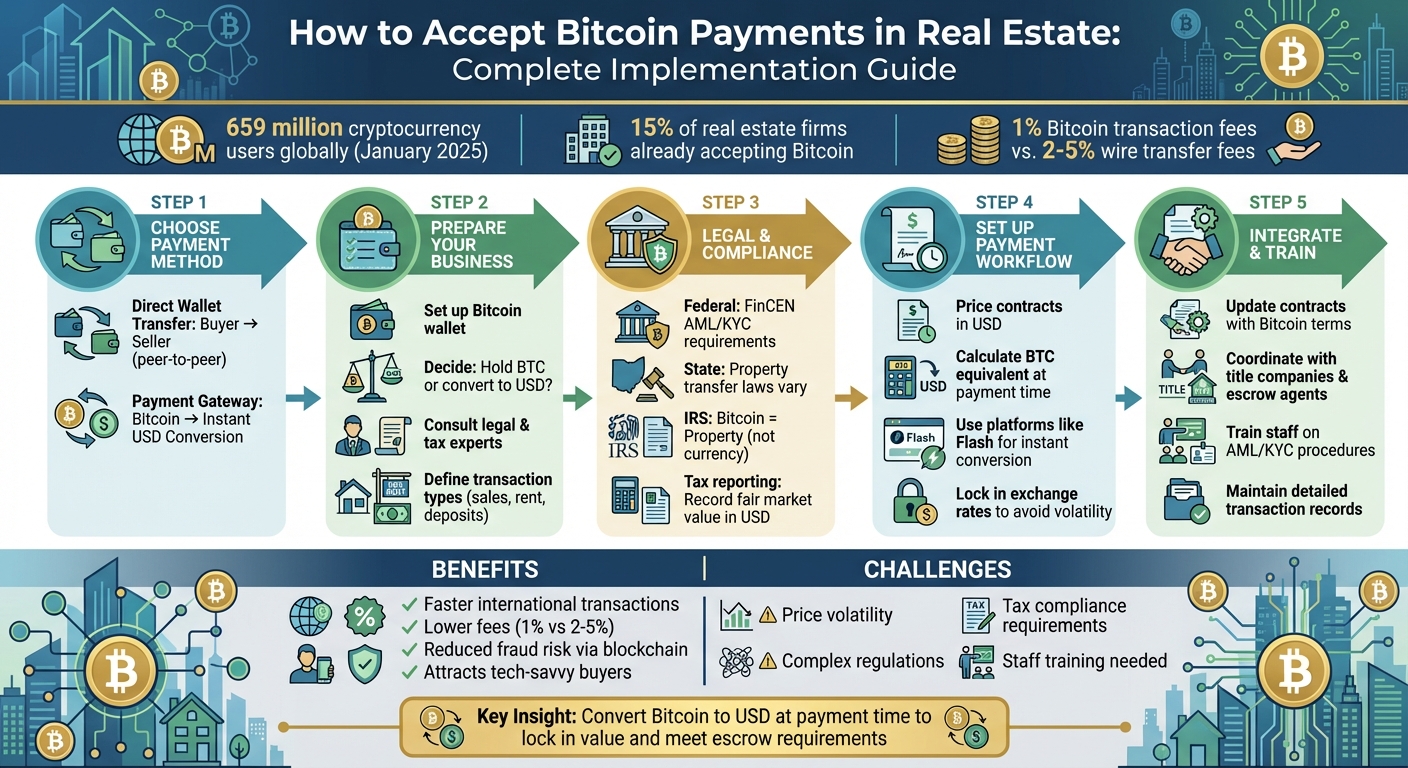 Step-by-Step Guide to Accepting Bitcoin Payments in Real Estate