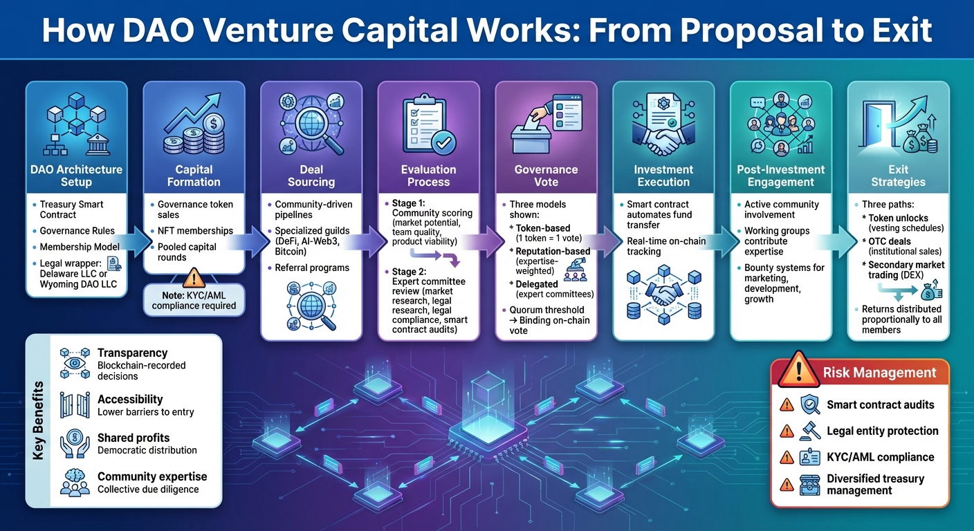 How DAO Venture Capital Works: From Proposal to Exit