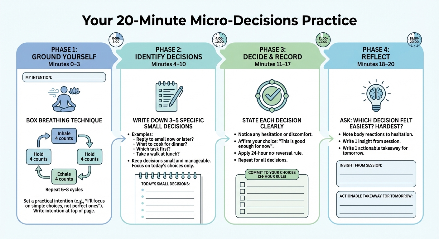 20-Minute Micro-Decisions Practice: 4-Phase Step-by-Step Guide