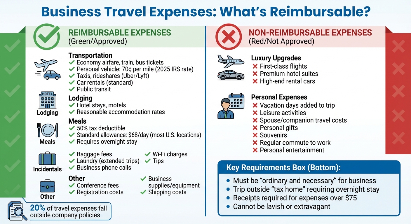 Business Travel Expenses: Reimbursable vs Non-Reimbursable Costs Guide