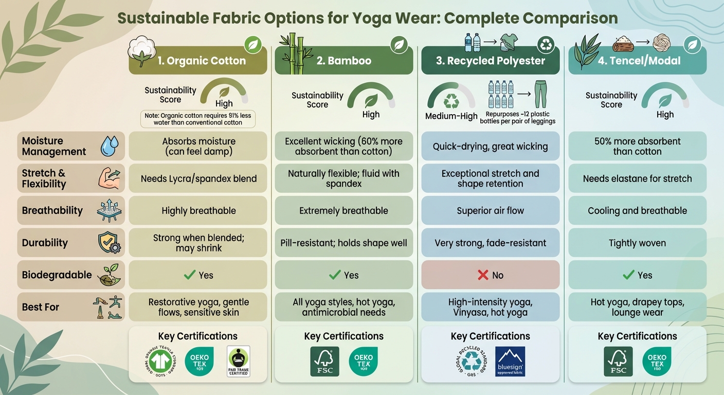 Sustainable Yoga Fabric Comparison: Performance and Environmental Benefits