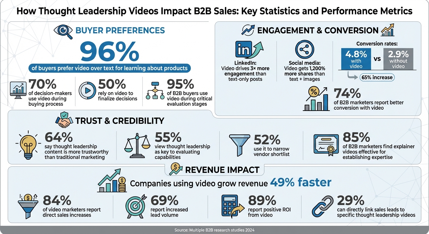 How Thought Leadership Videos Impact B2B Sales: Key Statistics and Performance Metrics