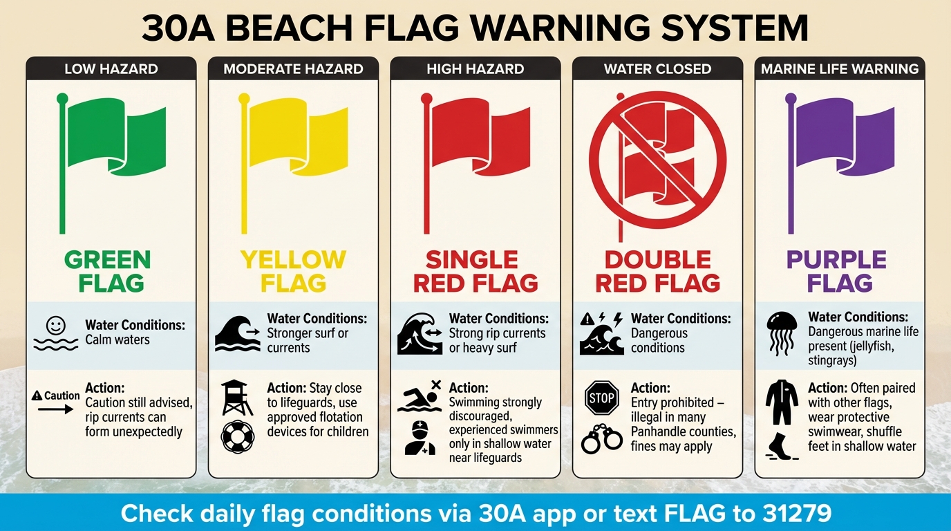 30A Beach Flag Warning System Guide