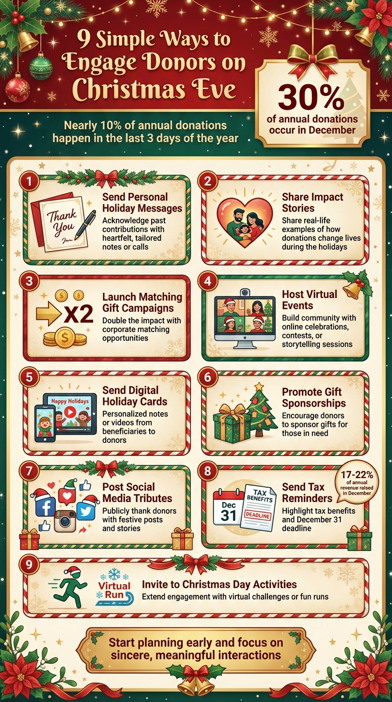 9 Ways to Engage Donors on Christmas Eve
