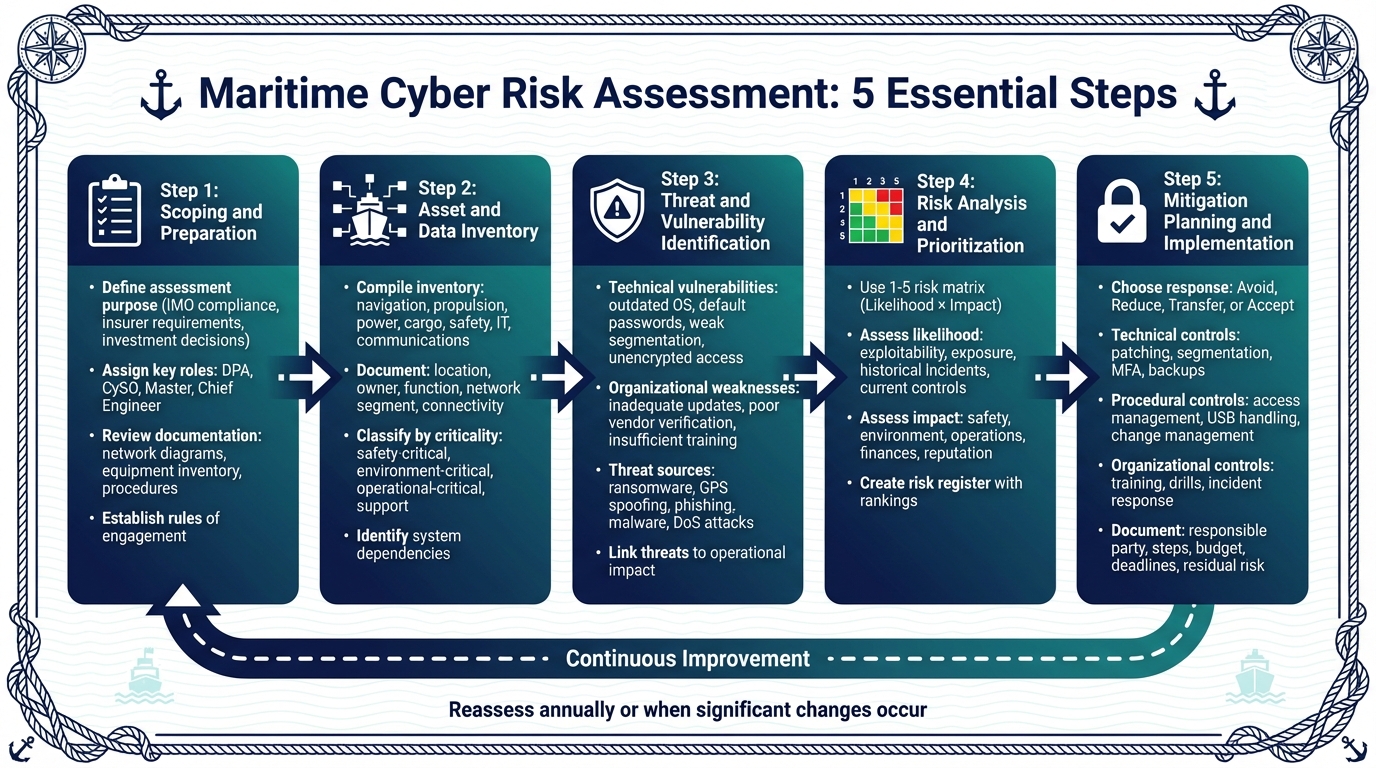 5-Step Maritime Cyber Risk Assessment Process