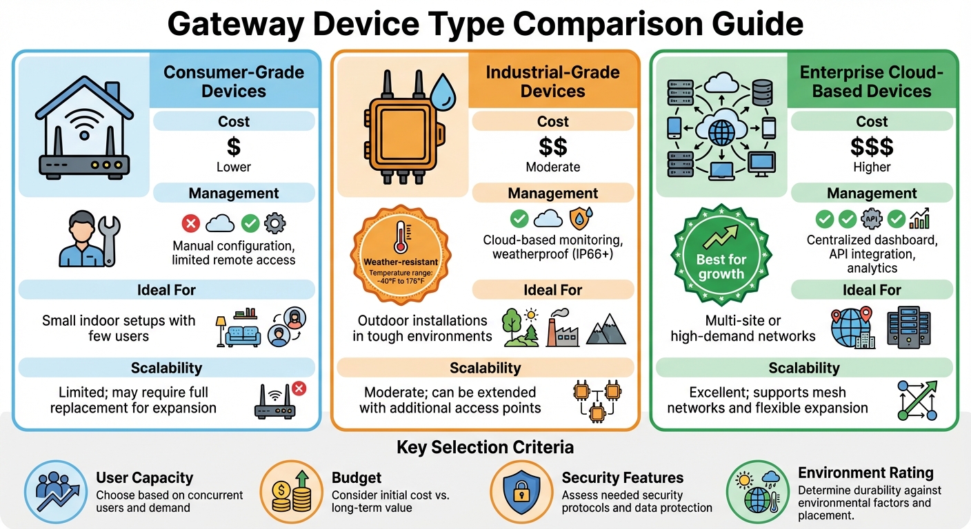 Gateway Device Types Comparison: Features, Costs, and Best Use Cases
