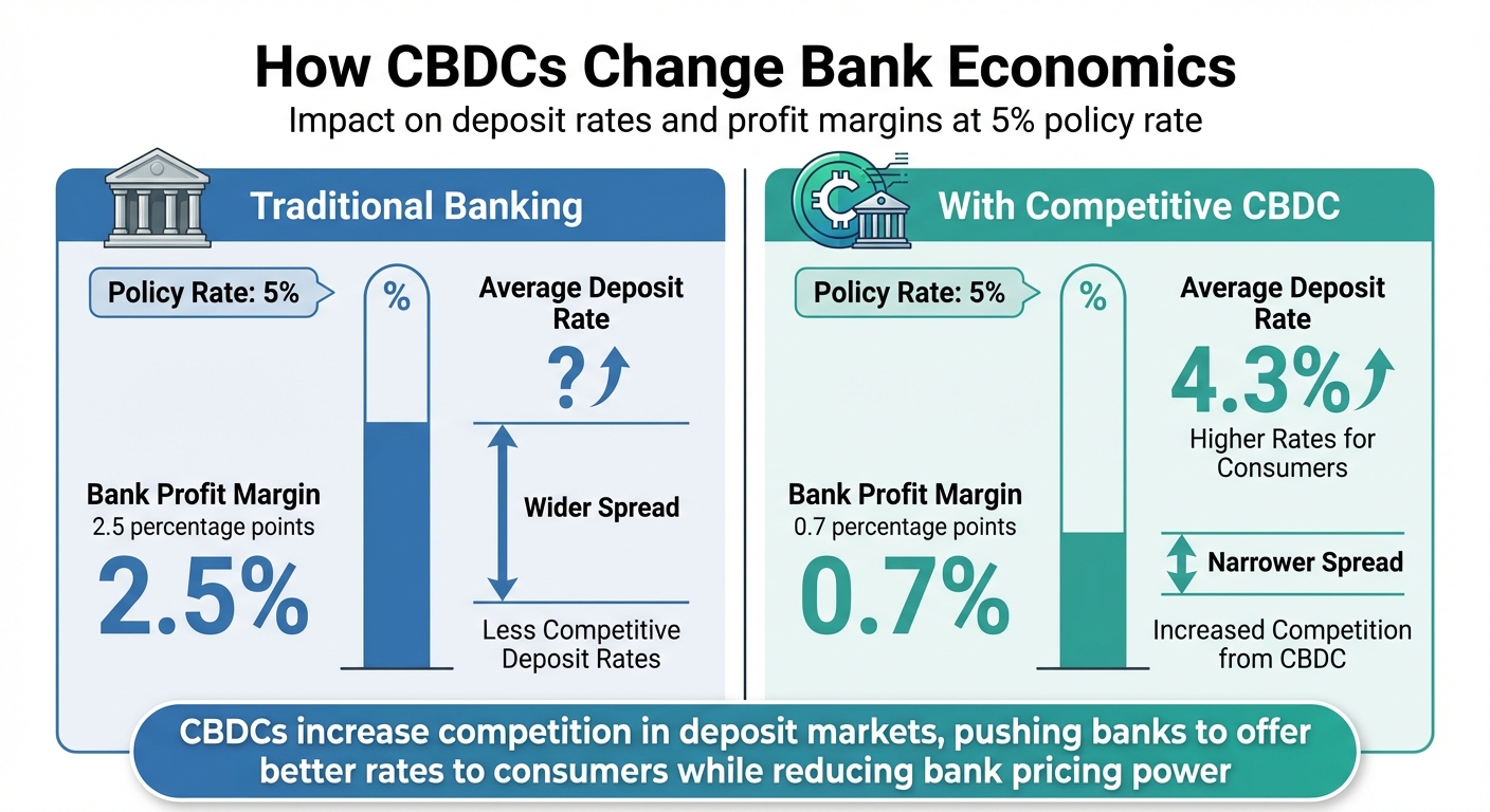 CBDC Impact on Bank Deposit Rates and Profit Margins
