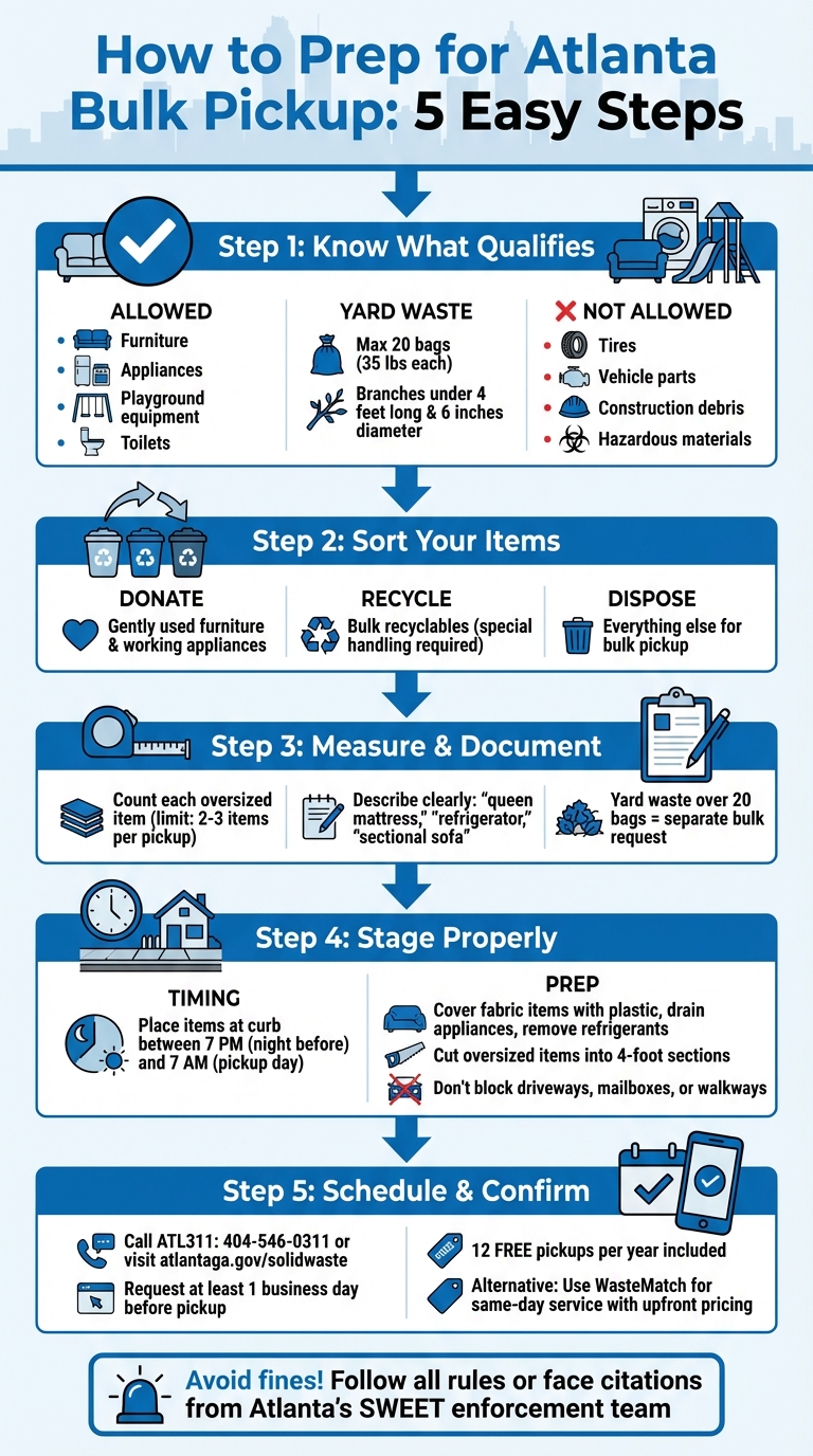Atlanta Bulk Pickup Preparation Guide: 5 Steps to Hassle-Free Collection