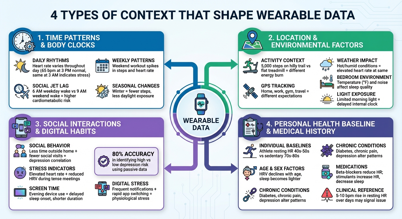 Four Types of Context That Shape Wearable Health Data Interpretation