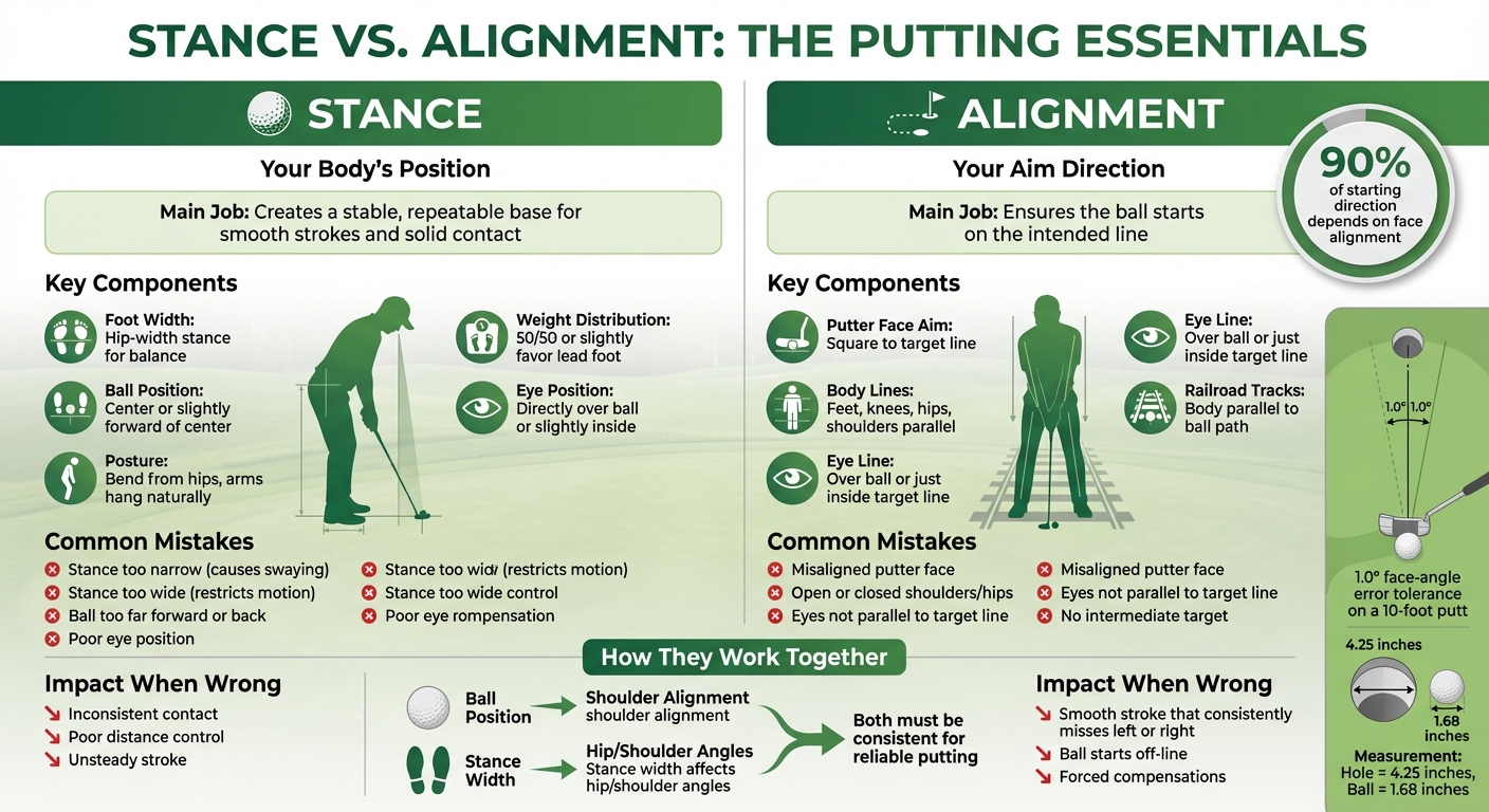 Stance vs Alignment in Putting: Key Differences and Components