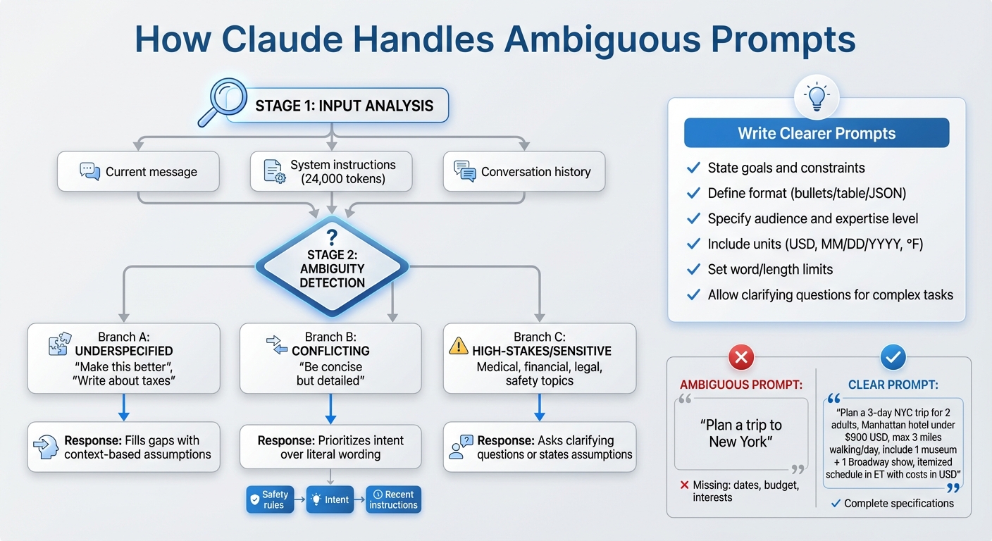 How Claude Interprets Ambiguous Prompts: A Decision Flow