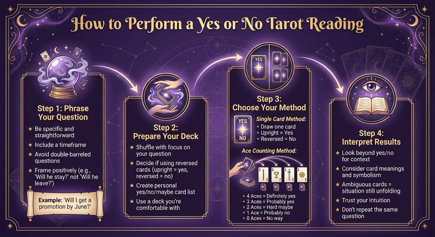 How to Perform a Yes or No Tarot Reading: Step-by-Step Guide