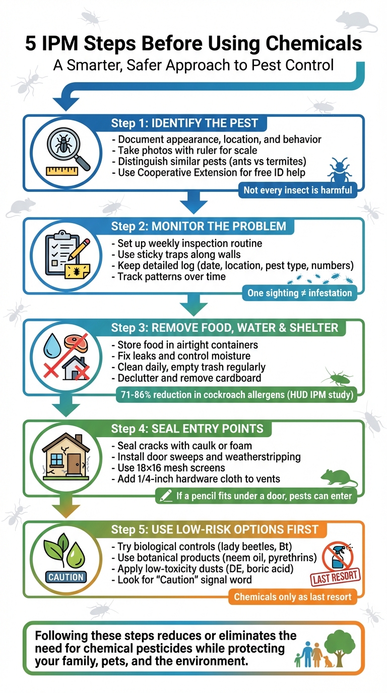 5 IPM Steps Before Using Pesticides: Integrated Pest Management Process