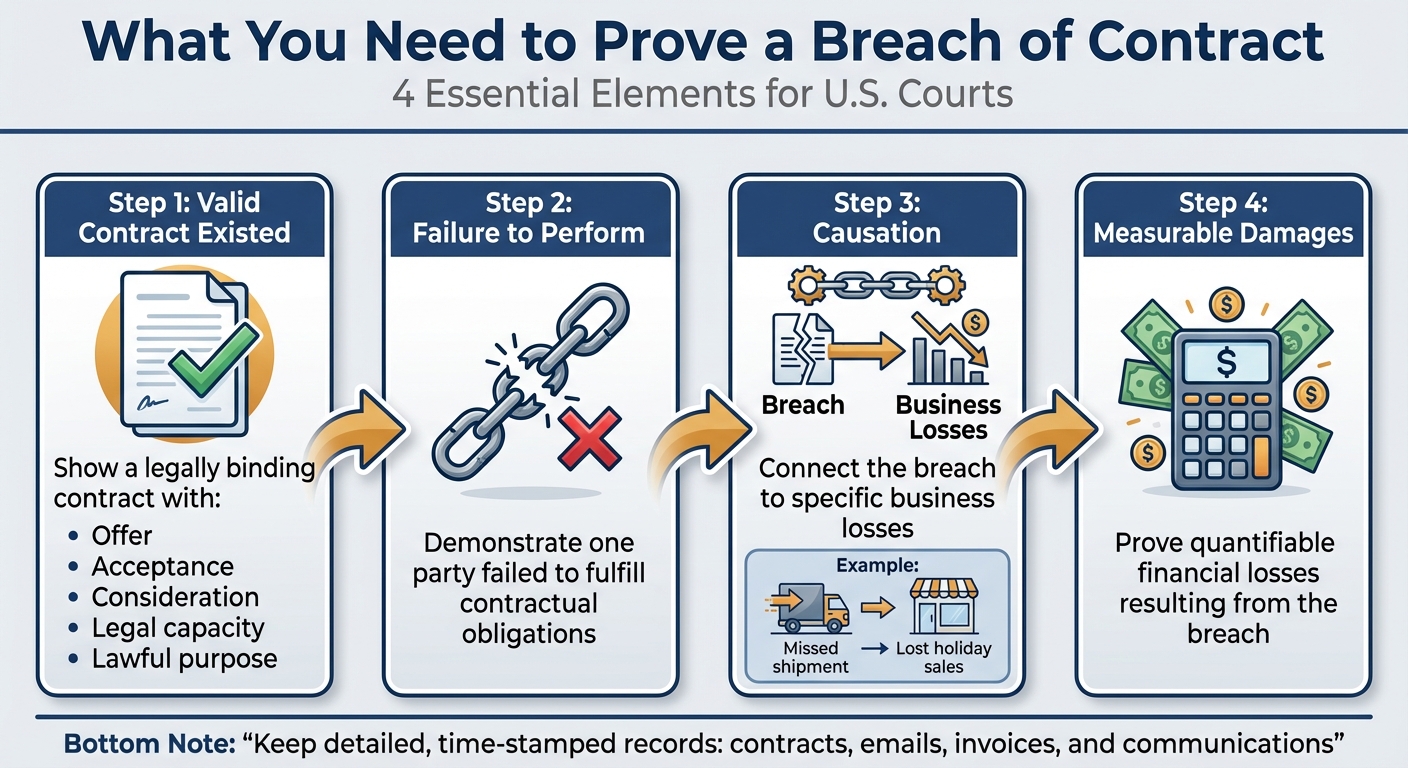4 Steps to Prove Breach of Contract in Court