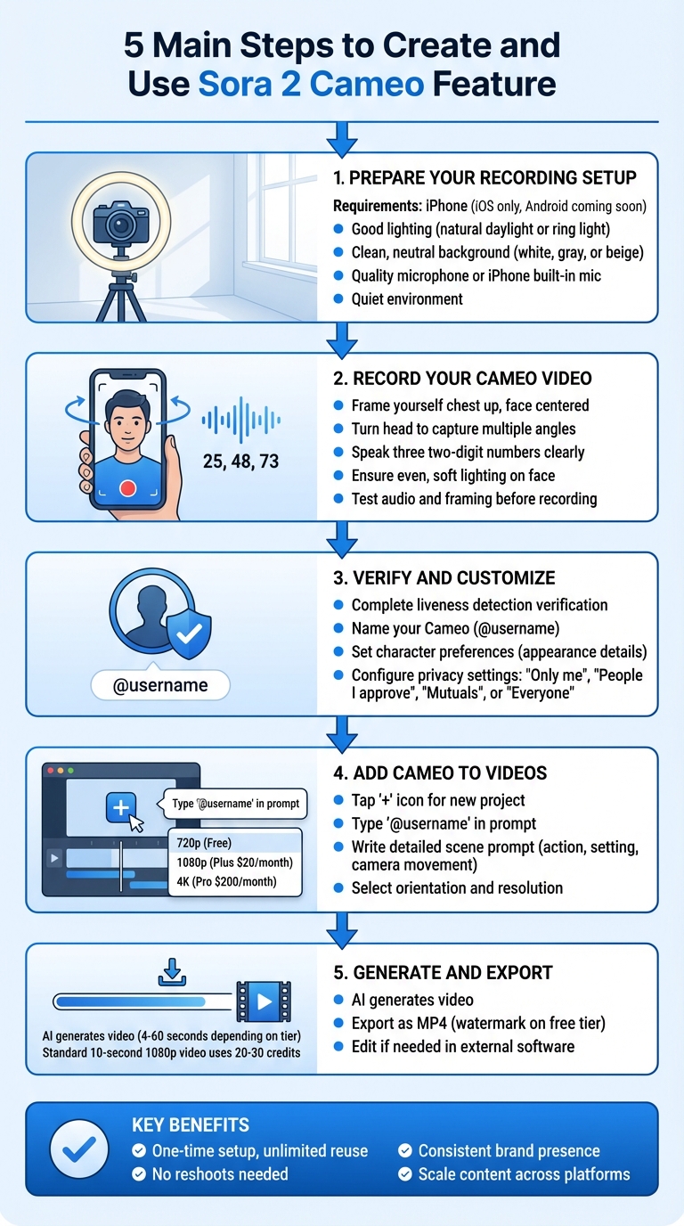 How to Create and Use Sora 2 Cameo Feature in 5 Steps