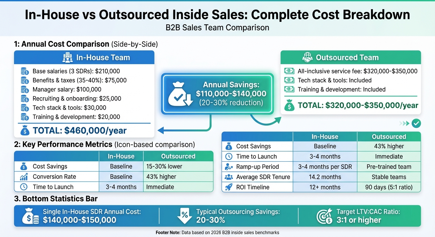 In-House vs Outsourced Inside Sales: Cost Comparison and Key Differences