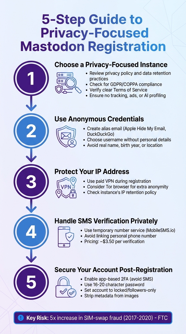 Mastodon Instance Registration Privacy Guide 3 5-Step Guide to Privacy-Focused Mastodon Registration
