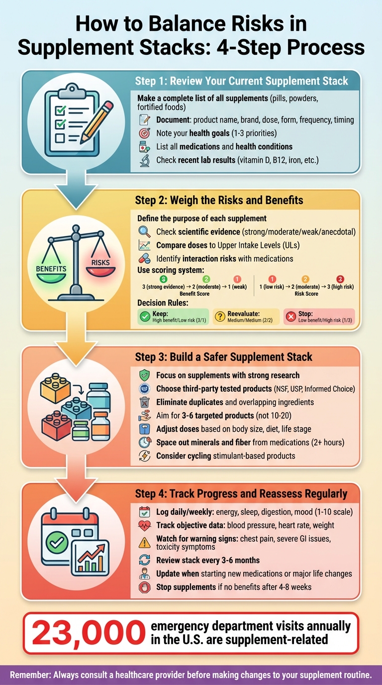 4-Step Process to Build a Safer Supplement Stack