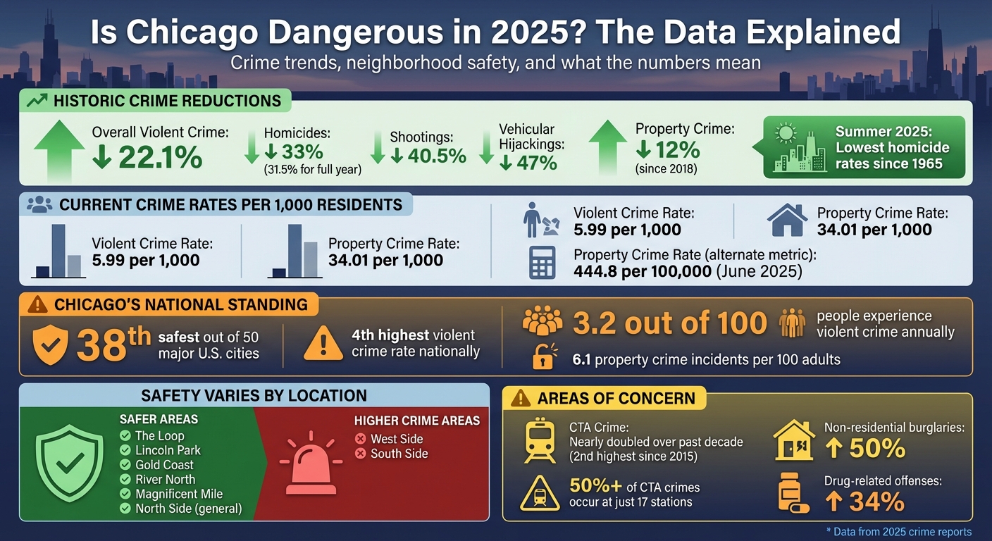 Chicago 2025 Crime Statistics: Key Safety Metrics and Neighborhood Comparison