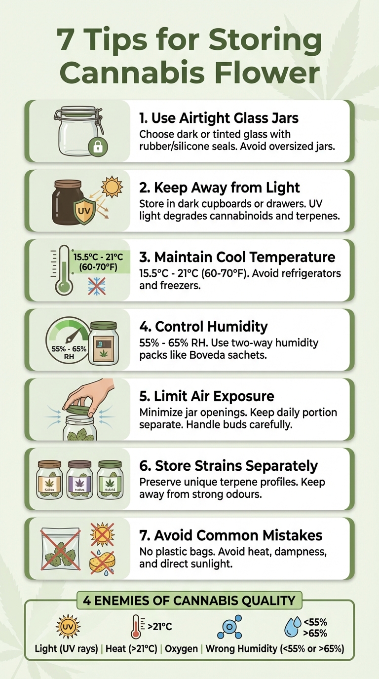 7 Essential Tips for Storing Cannabis Flower Properly