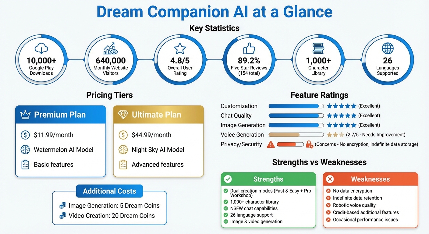 Dream Companion AI Features, Pricing, and User Ratings Overview