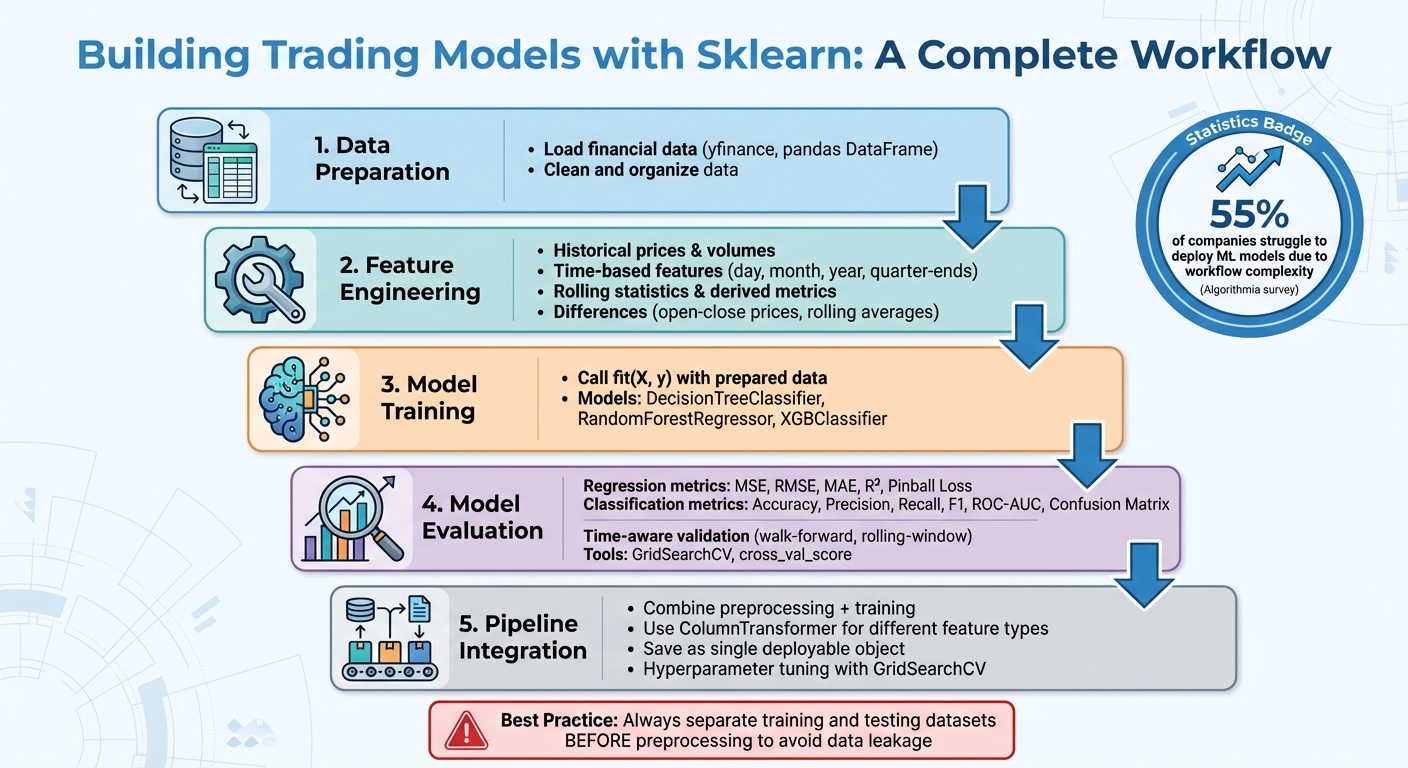Sklearn Machine Learning Workflow for Trading Strategies