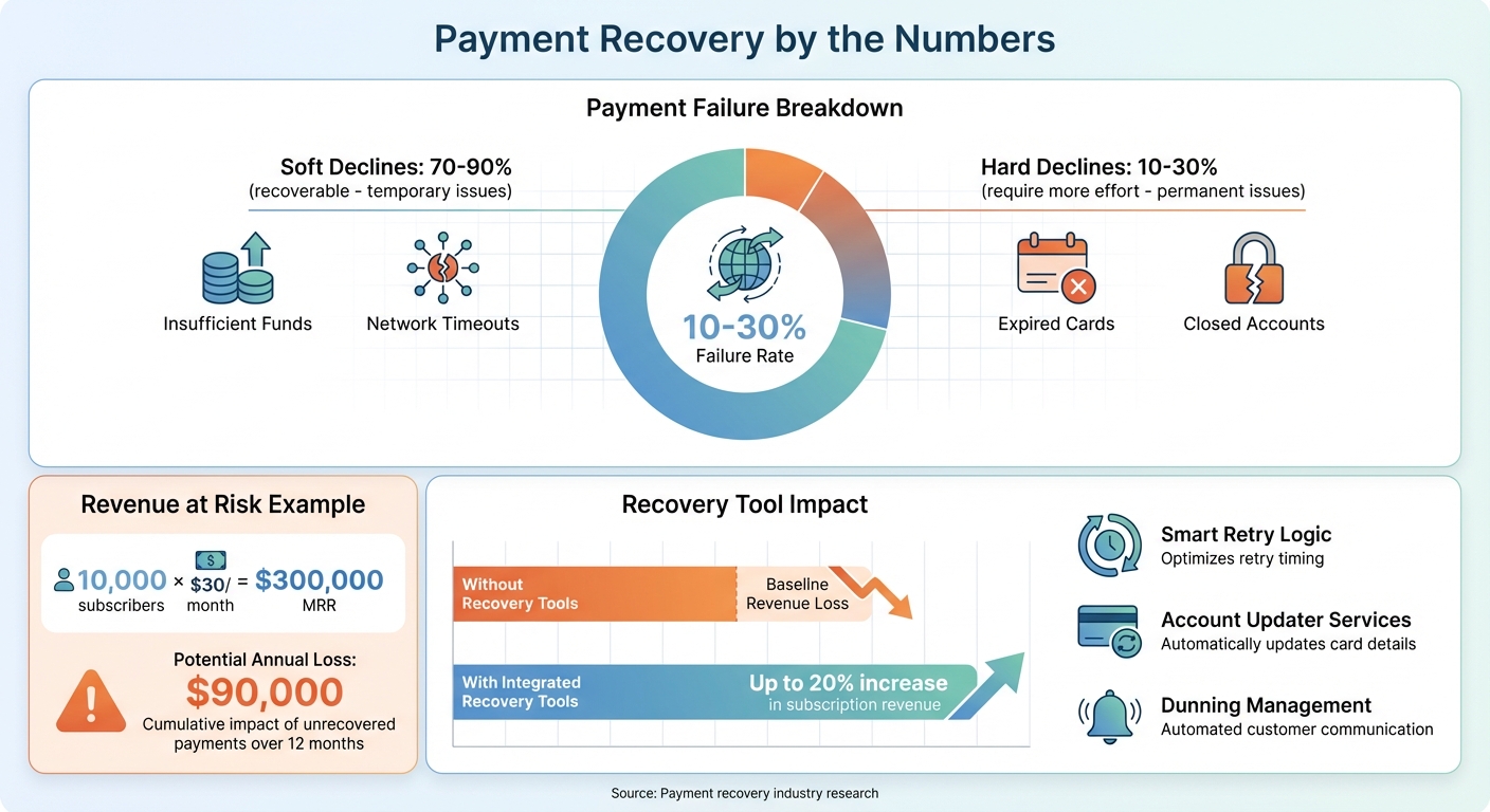 Payment Recovery Statistics: Revenue Impact and Failure Types