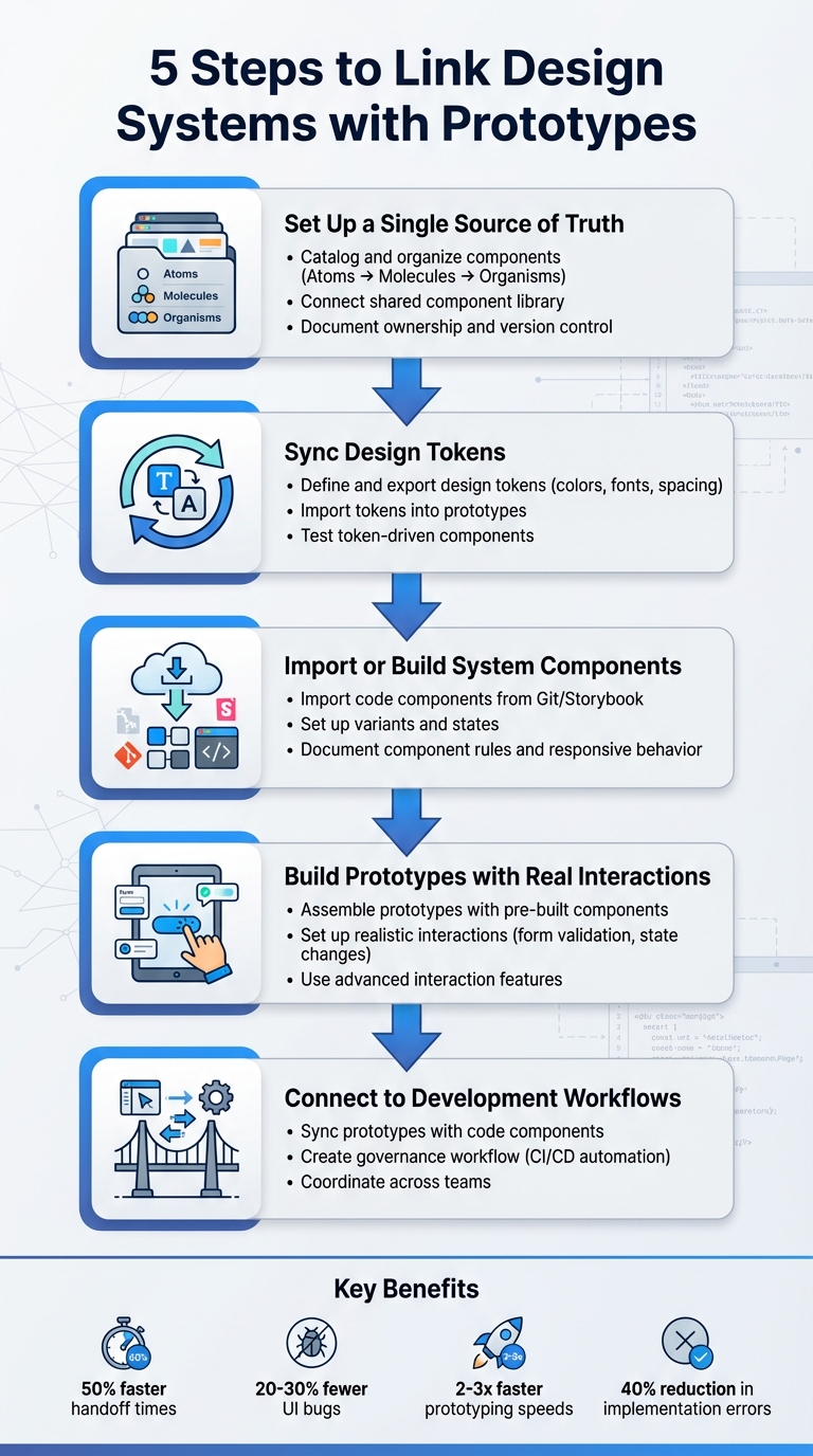 5 Steps to Link Design Systems with Prototypes Workflow