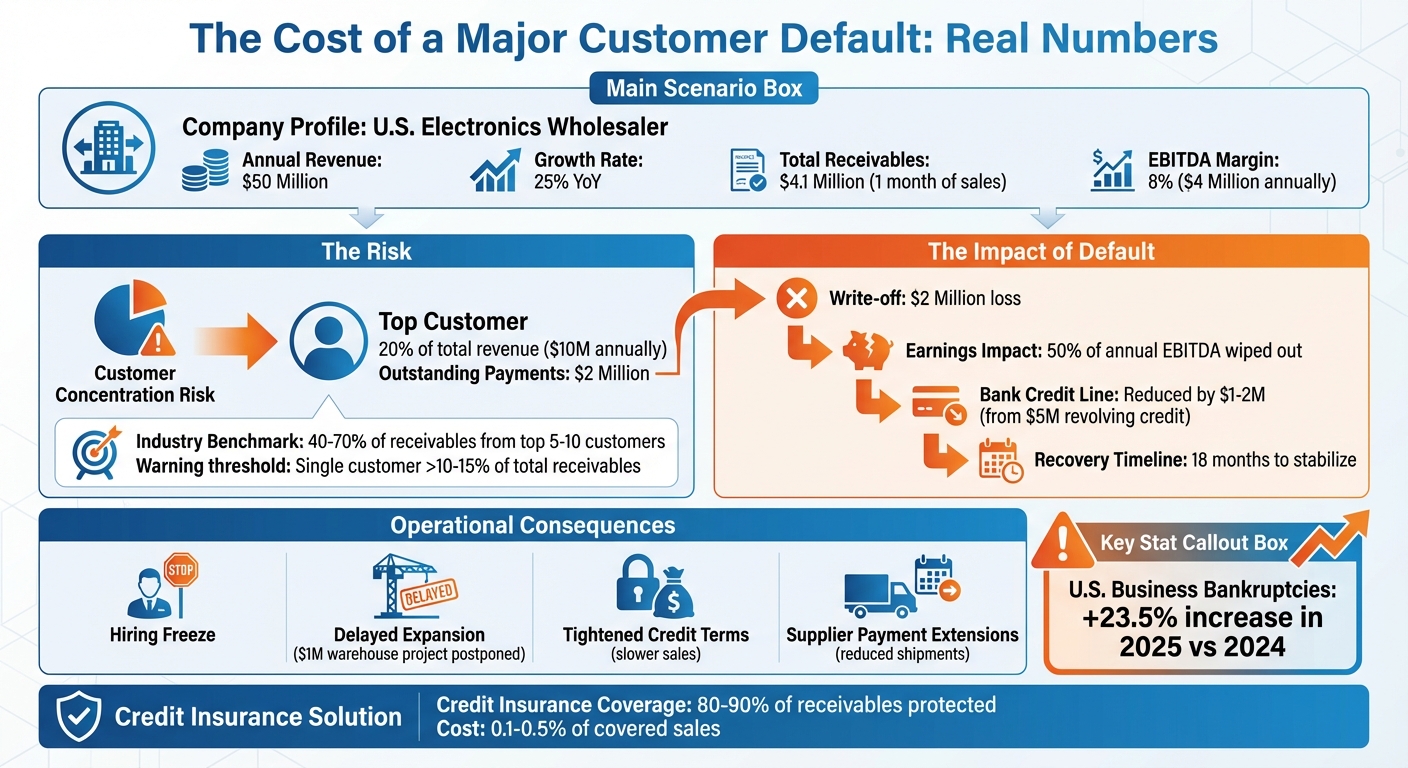 Credit Insurance Impact: Protecting $50M Wholesaler from $2M Customer Default