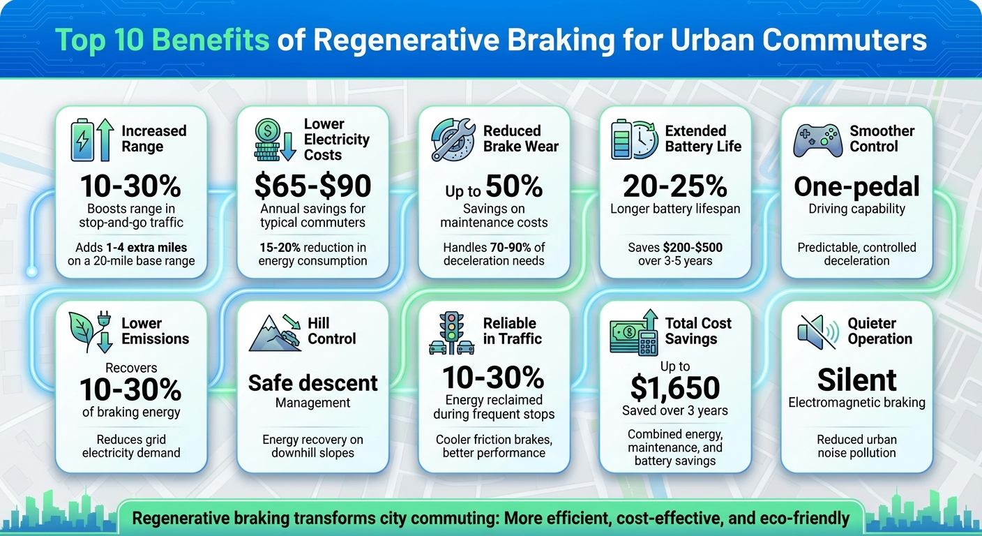 10 Key Benefits of Regenerative Braking for Urban Commuters: Statistics and Savings