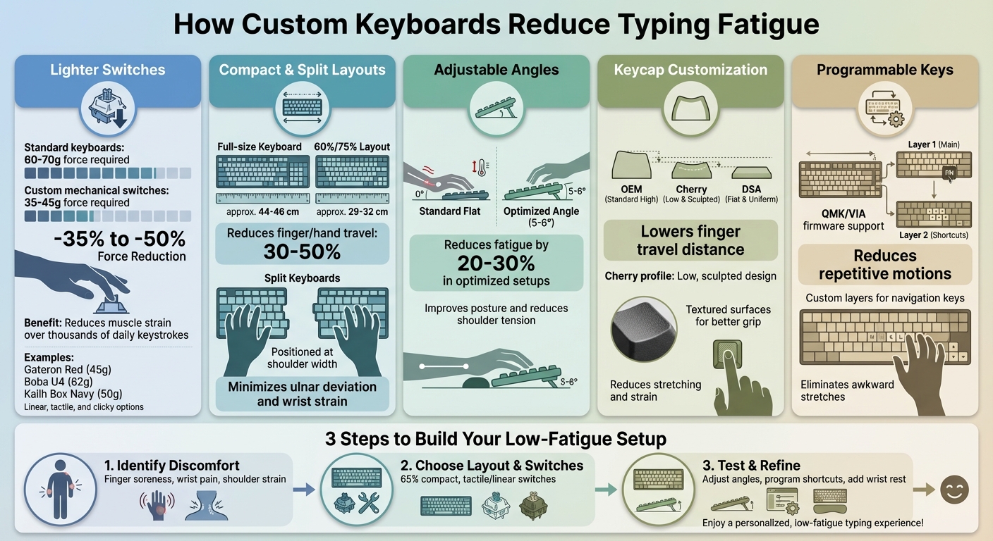 Custom Keyboard Features That Reduce Typing Fatigue