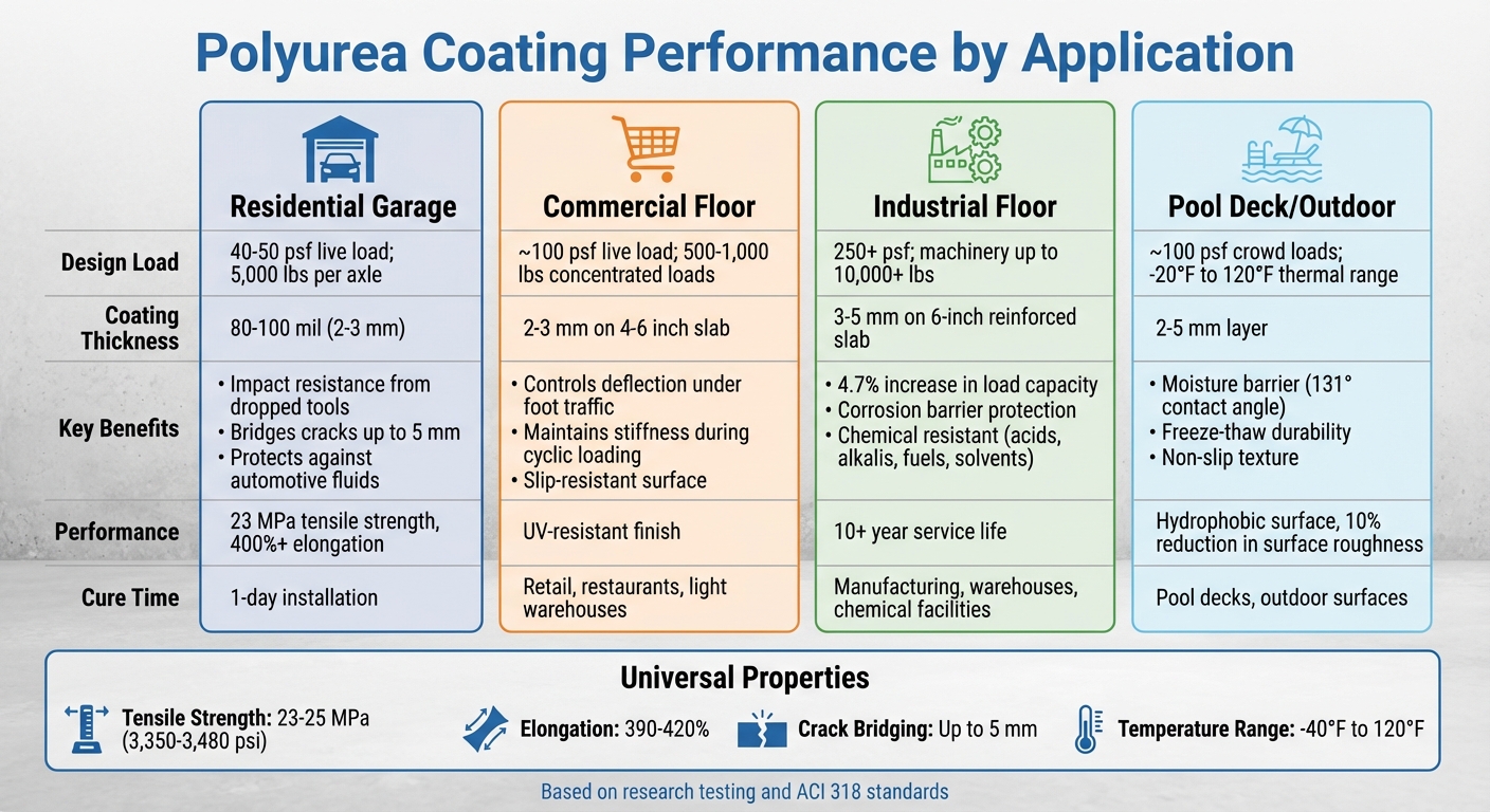 Polyurea Coating Applications and Performance Specifications by Floor Type