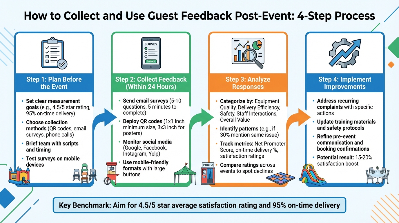 4-Step Guest Feedback Collection Process for Event Rental Businesses