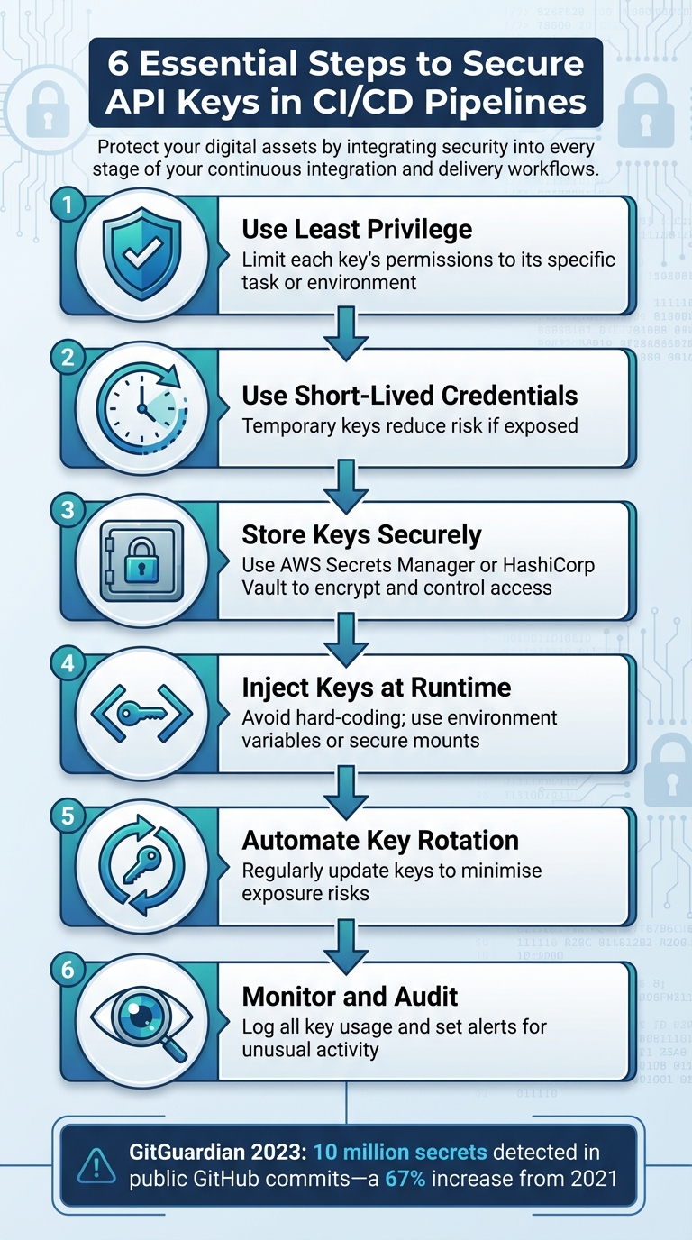 6 Essential Steps to Secure API Keys in CI/CD Pipelines