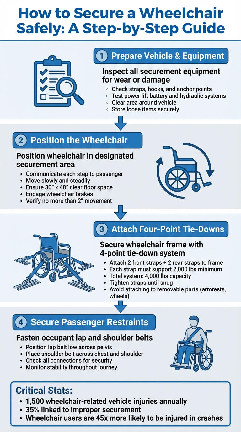 Step-by-Step Guide to Securing Wheelchairs Safely in NEMT Vehicles