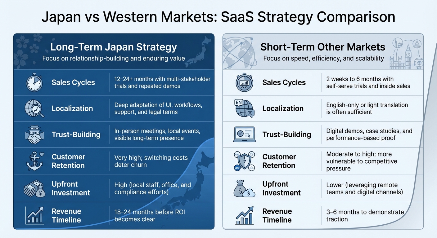 Japan vs Western Markets: SaaS Sales Strategy Comparison