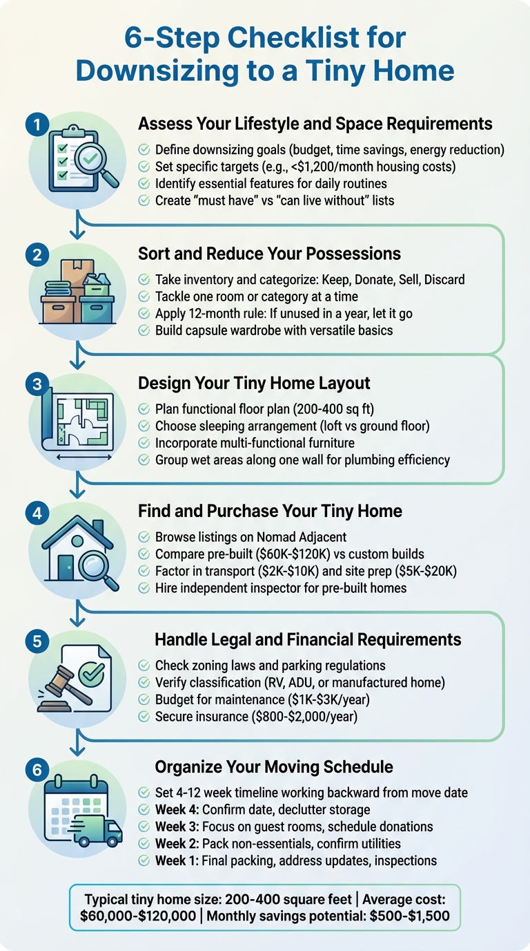 6-Step Checklist for Downsizing to a Tiny Home