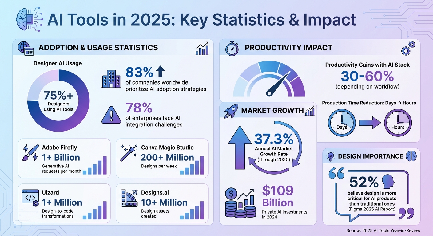 AI Tools Adoption Statistics and Impact in 2025